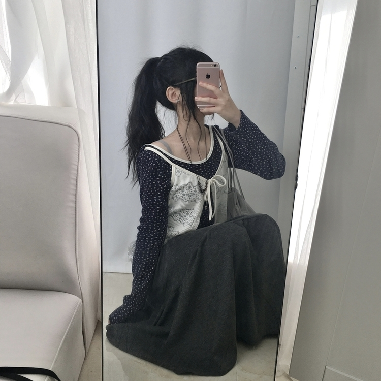 縷空鉤花綁帶小背心