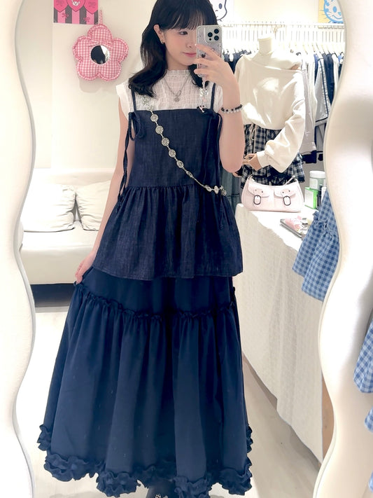 深藍色系牛仔套裝💙