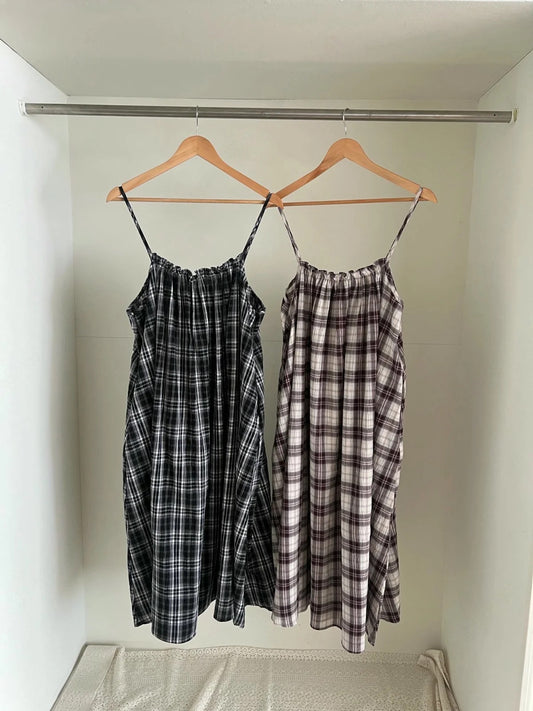 日系🇯🇵兩面可穿格紋OPS