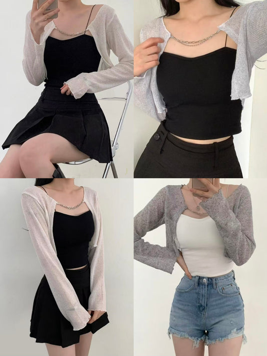 夏日必備❤︎︎!鏈條薄外套