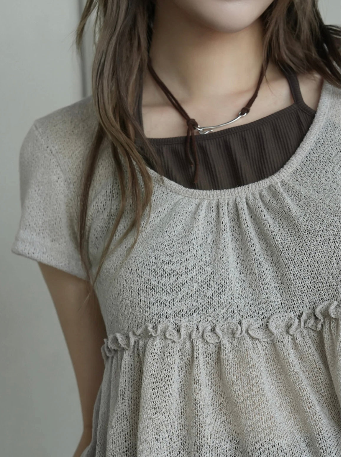 自留⋆౨ৎ˚假兩件ruffle top