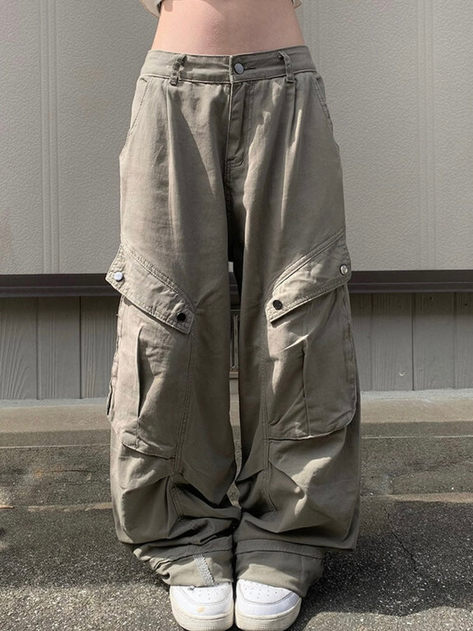 型格大口袋棉工裝褲