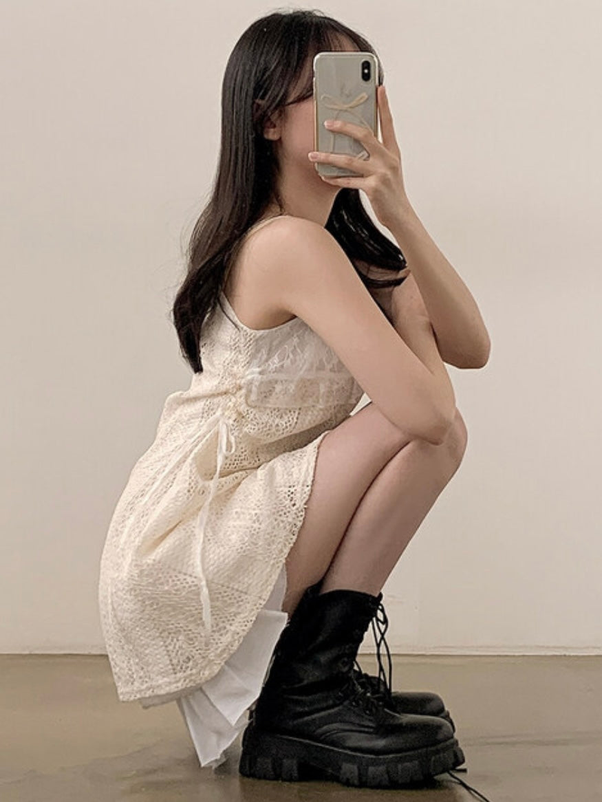 長短可調節🎀!!lace sleeveless ops