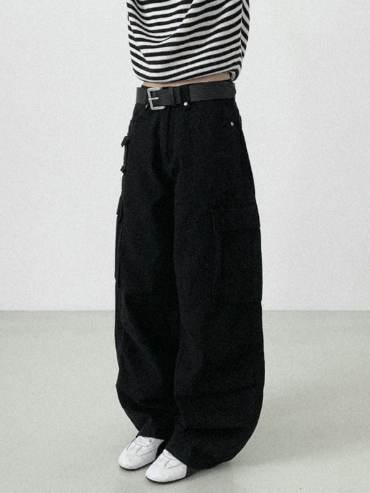 洗水直筒工裝休閒褲