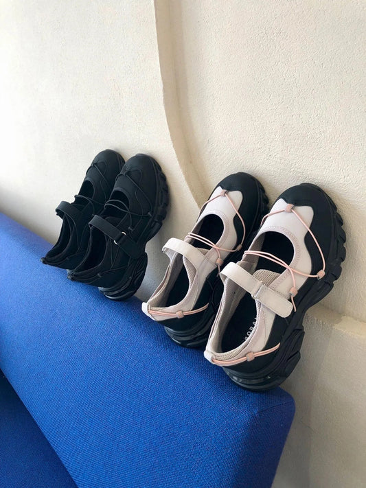 機能風魔術貼瑪麗珍女鞋