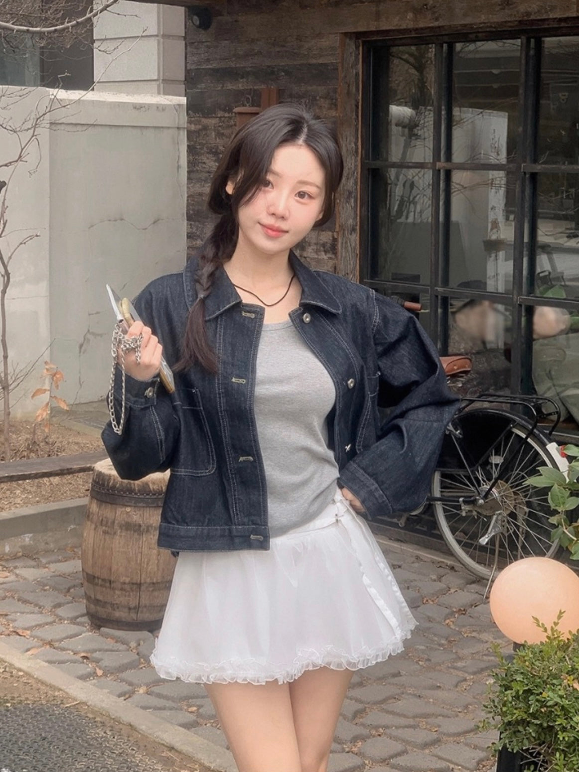 甜美蕾絲鬆緊腰短裙