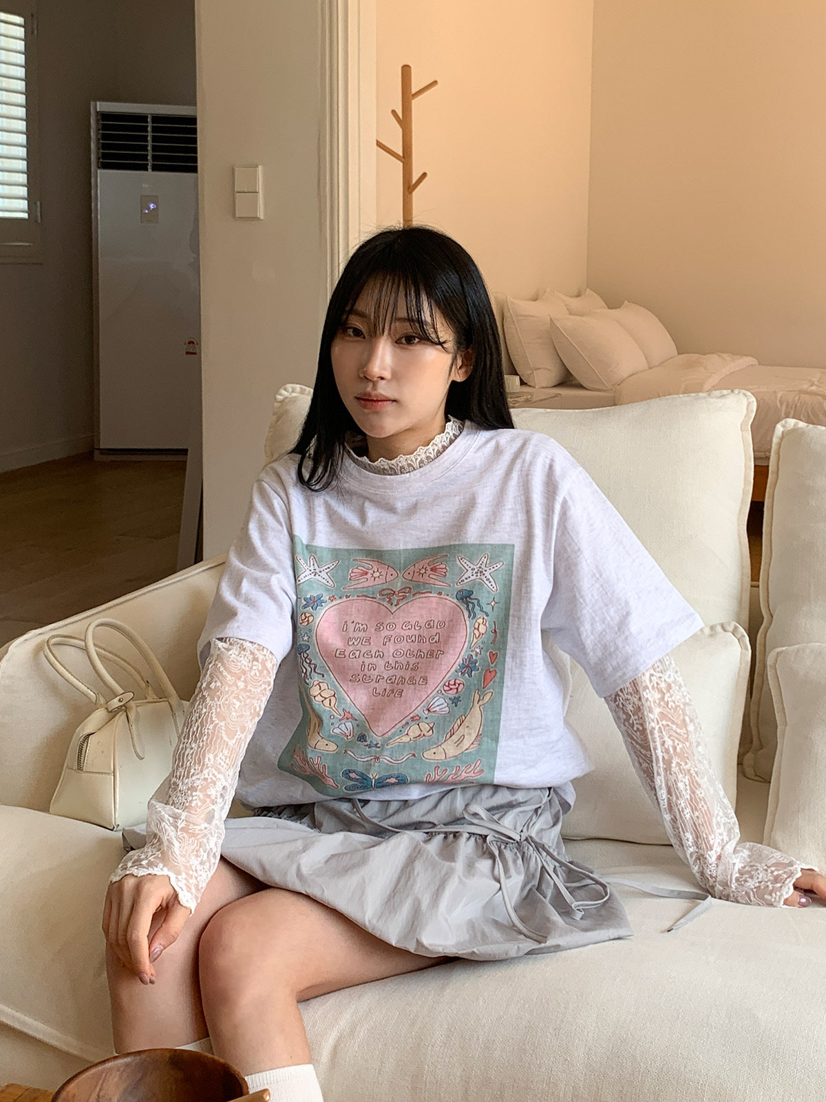 【可愛擔當🥨】鬆緊腰花苞短裙