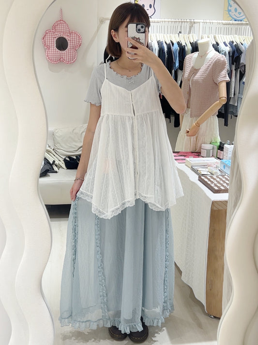 暗紋不規則排扣背心