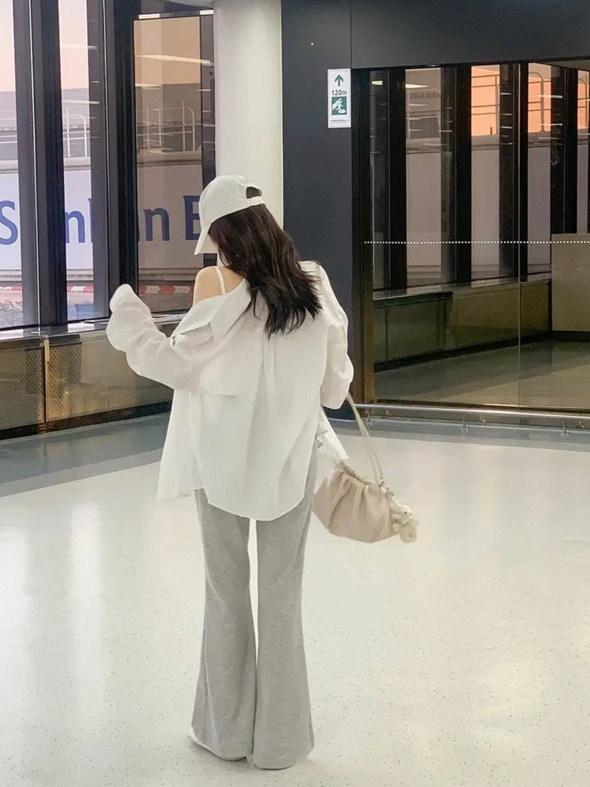 日常必備!棉質微喇叭褲