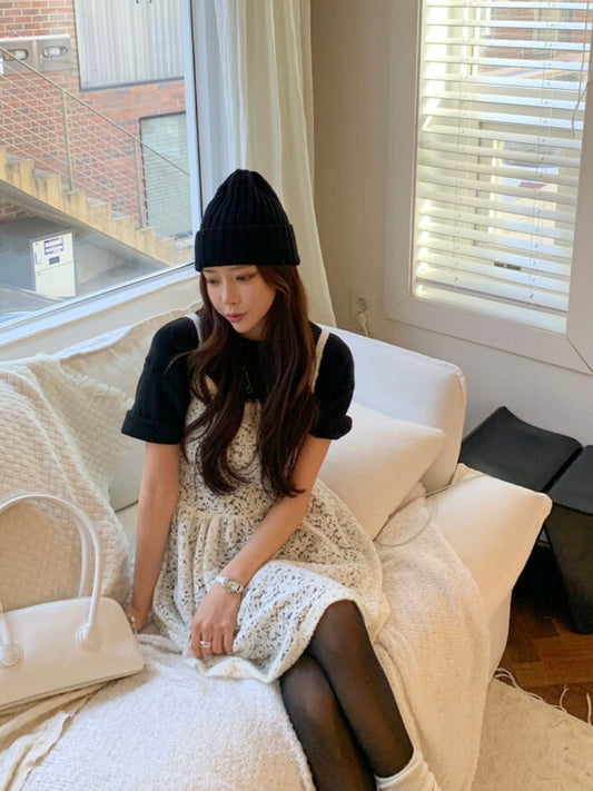 【門市大熱🌸】疊穿蕾絲吊帶裙