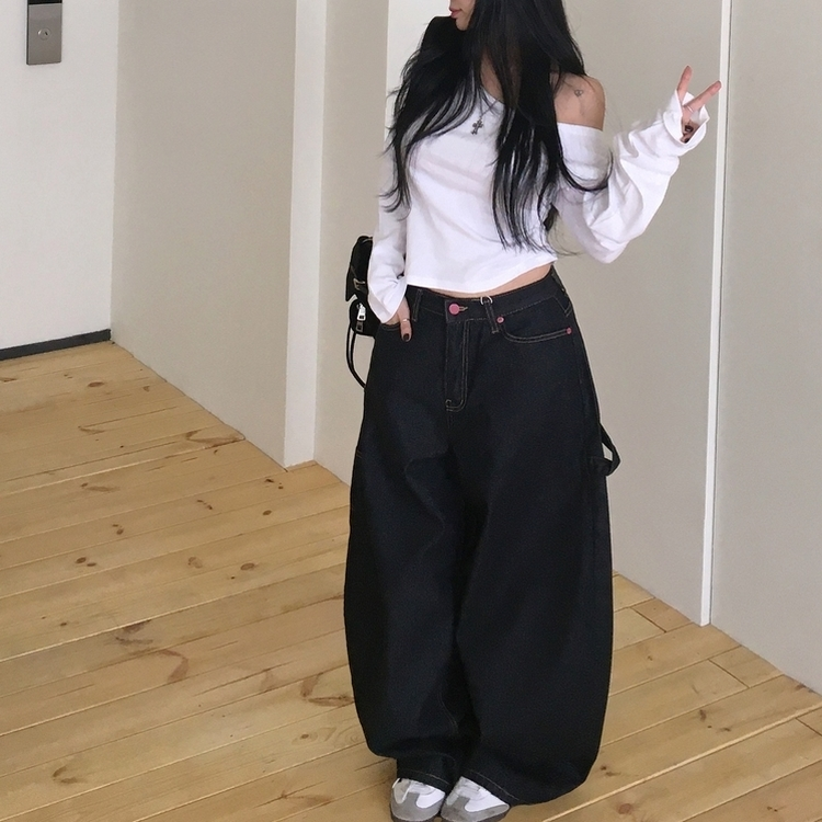 爆款心心口袋彎刀褲💖