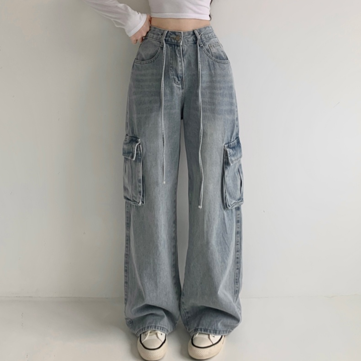 型格feel♡洗水工裝牛仔褲