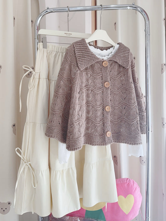 衣櫥必備!可愛斗篷式上衣☁️