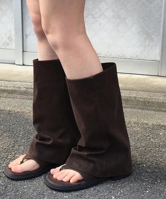 【韓網大熱🇰🇷】夾腳涼靴高筒Boots