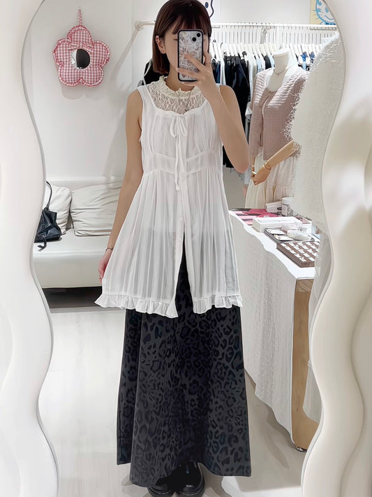 門店大熱套裝💖直紋綁帶罩衫