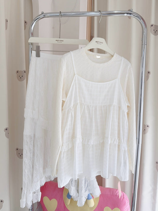 溫柔奶杏色♥︎初秋百搭套裝