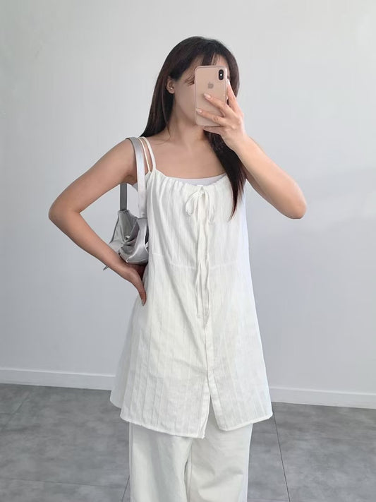 人氣熱賣🌸抽繩排釦OPS