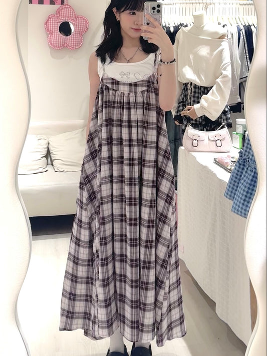 日系🇯🇵兩面可穿格紋OPS