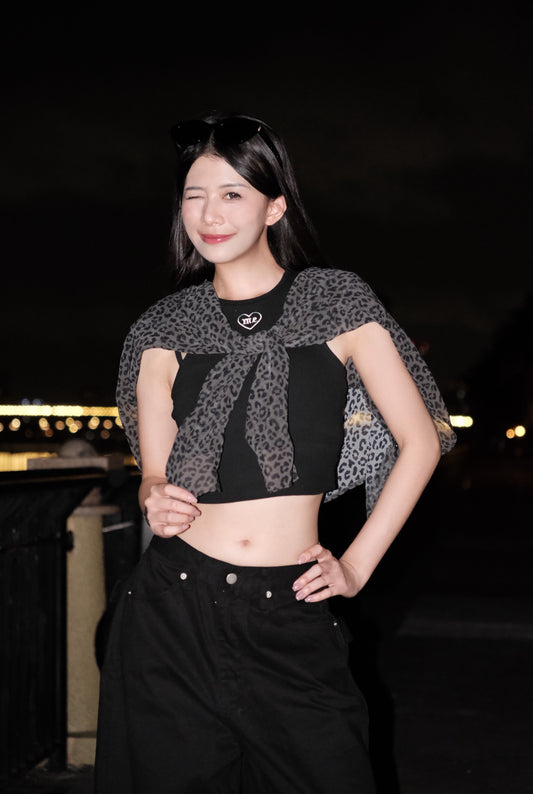 超高質🌸雪紡豹紋襯衫