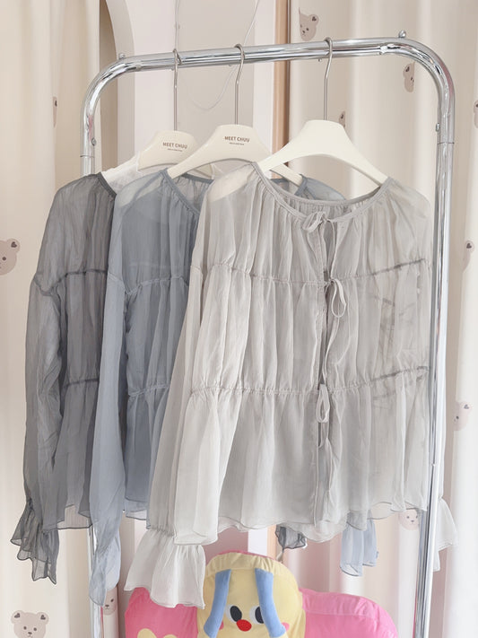 Comeback‧₊˚ෆ熱賣莎莎綁帶外套