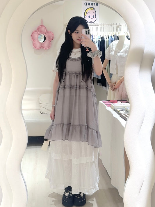 🤍Cake ruffle outer set🍨ྀི