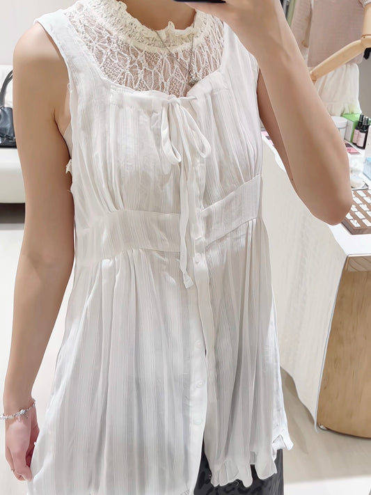 門店大熱套裝💖直紋綁帶罩衫