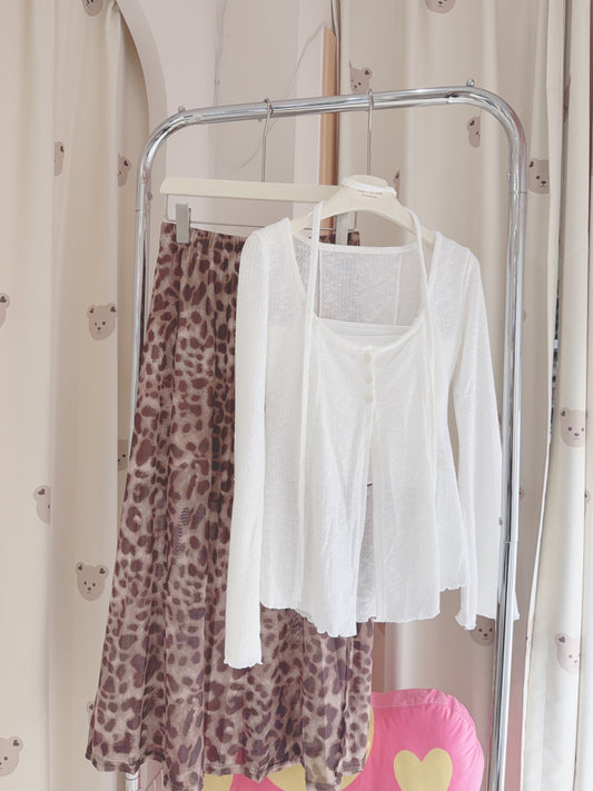 軟綿綿🐰半鈕扣開叉小外套