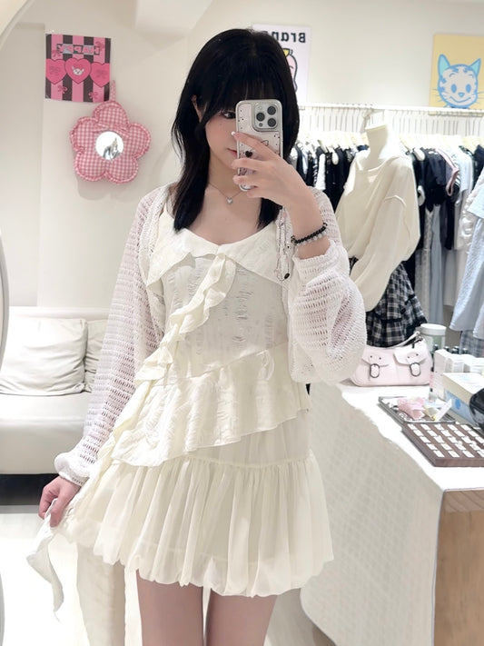 奶油風系列🧈不規則背心套裝