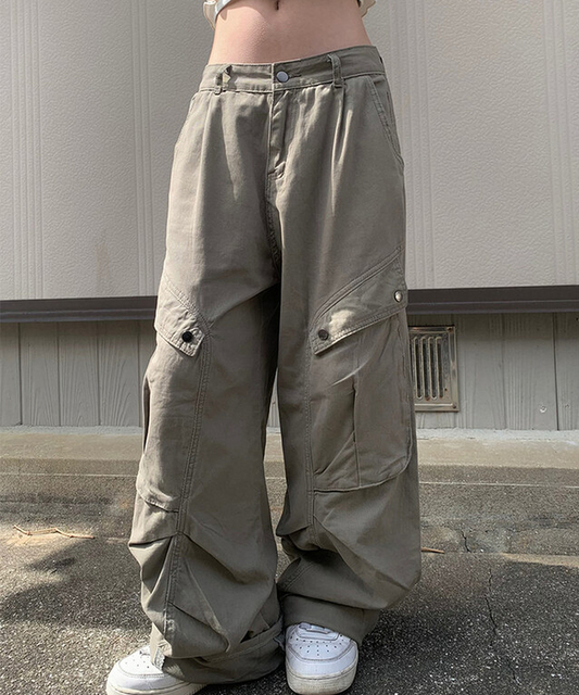 型格大口袋棉工裝褲