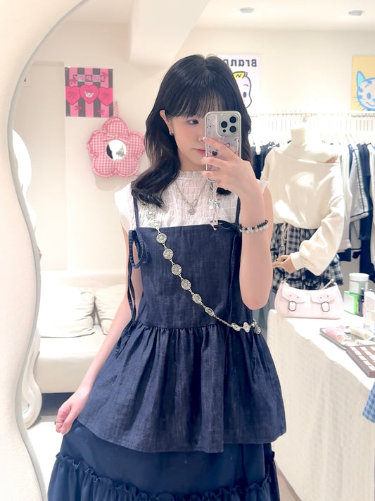 深藍色系牛仔套裝💙