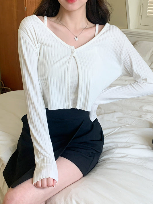 心心鈕單扣兩件套裝