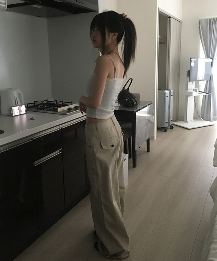 春夏薄款顯瘦闊腿褲