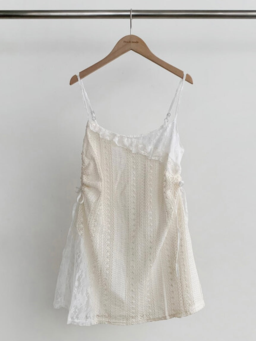 長短可調節🎀!!lace sleeveless ops