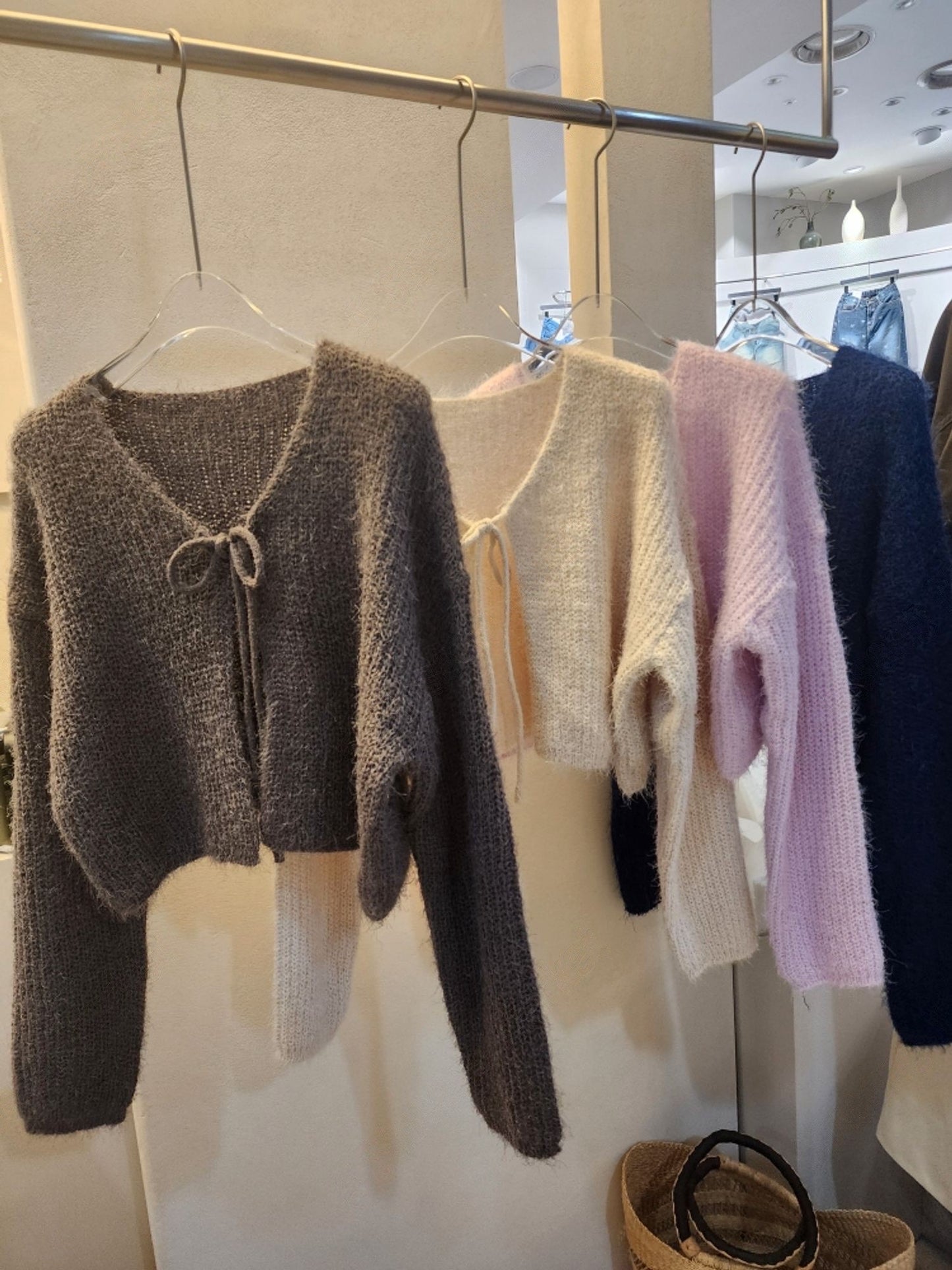 Fluffly ribbon cardigan