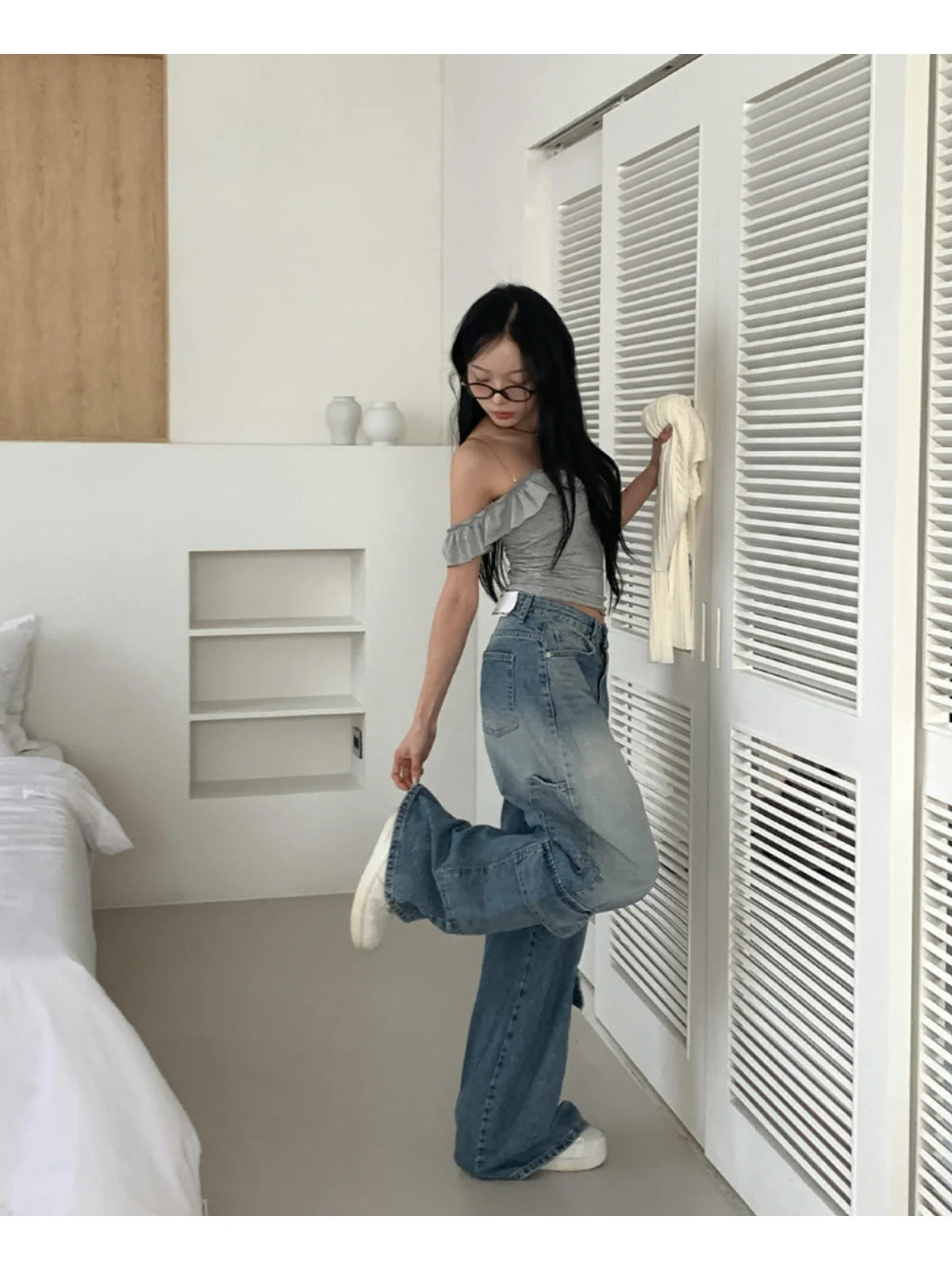 店主自留⸝⸝⸝♡超靚洗水色牛仔褲