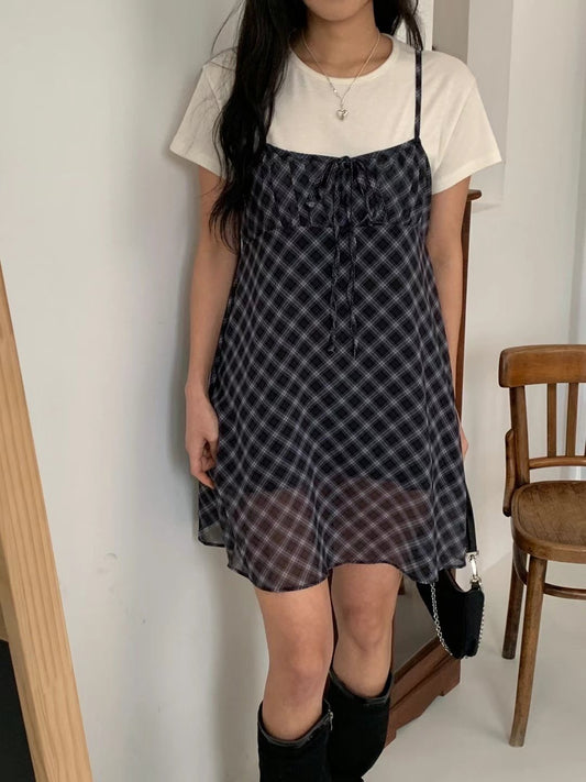 2ways🐰菱格雪紡料OPS