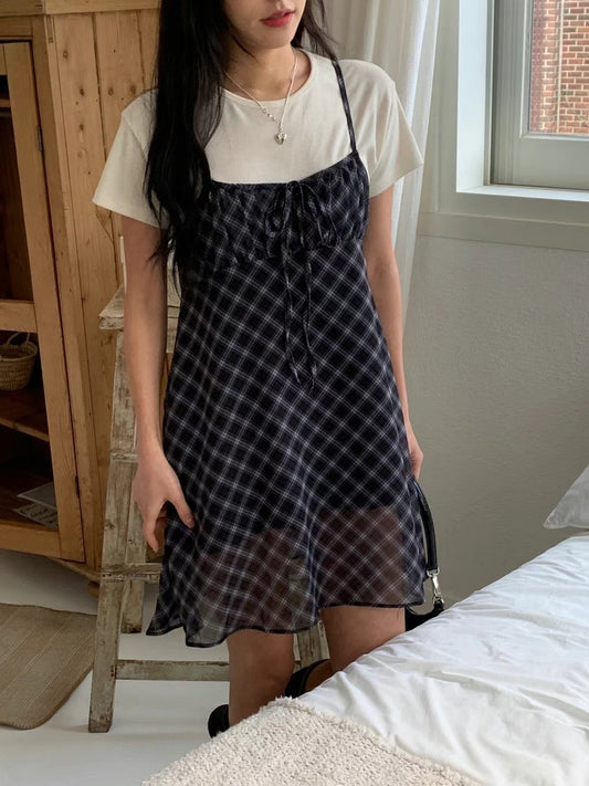 2ways🐰菱格雪紡料OPS