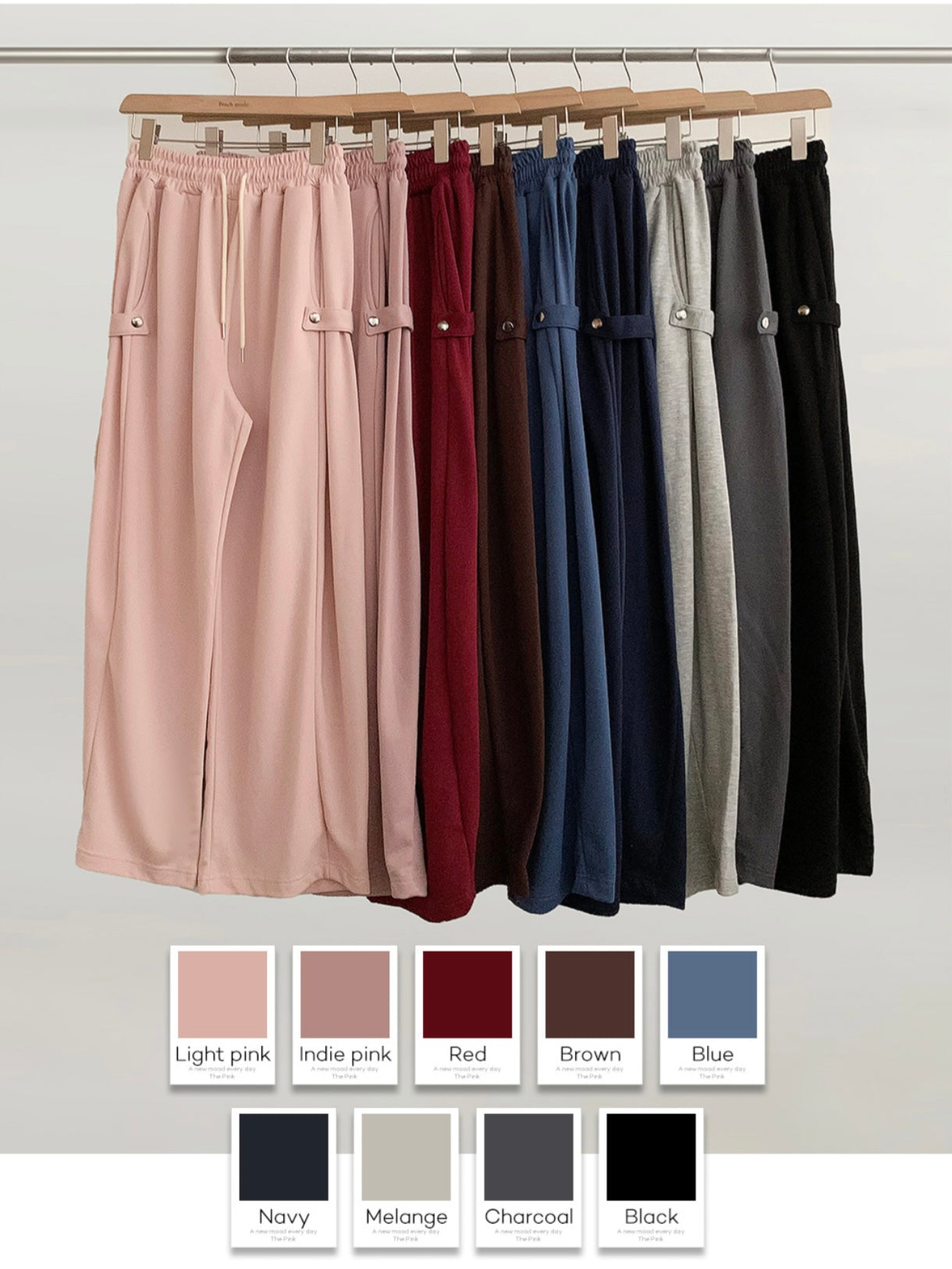 Ruby side pin-tuck pants