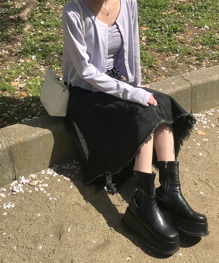 韓系特別款❤︎︎~不規則牛仔裙