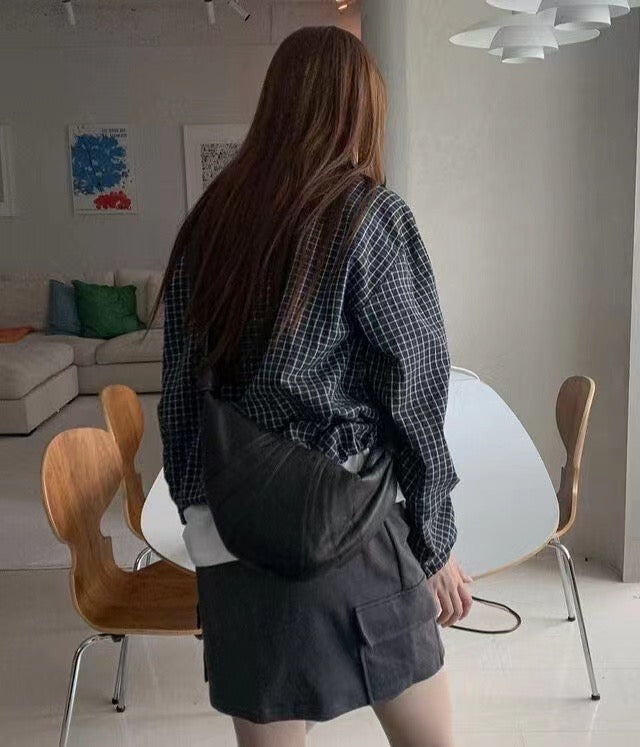 全橡筋腰圍工裝裙褲