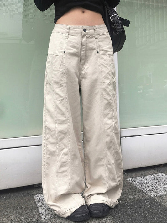 春夏薄款顯瘦闊腿褲