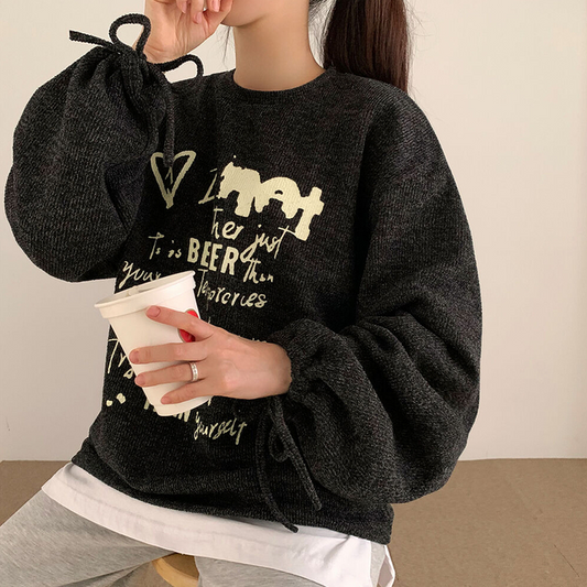 繫帶蝴蝶結圖案Tee