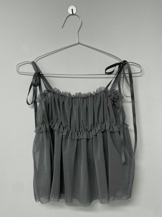 日系網紗吊帶背心