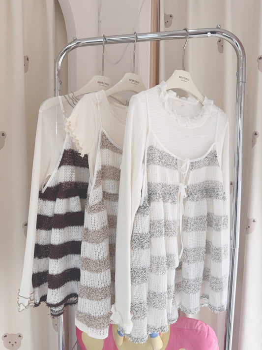 軟綿綿熊仔拼色背心