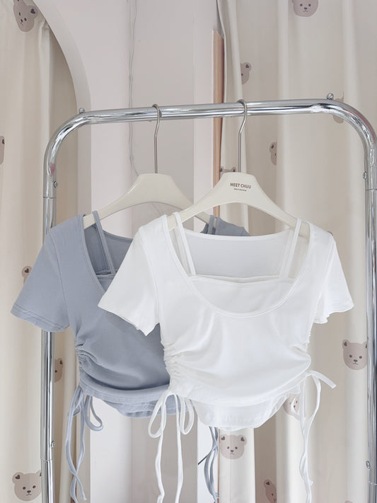 懶人必備ฅ゛連PAD背心抽繩套裝