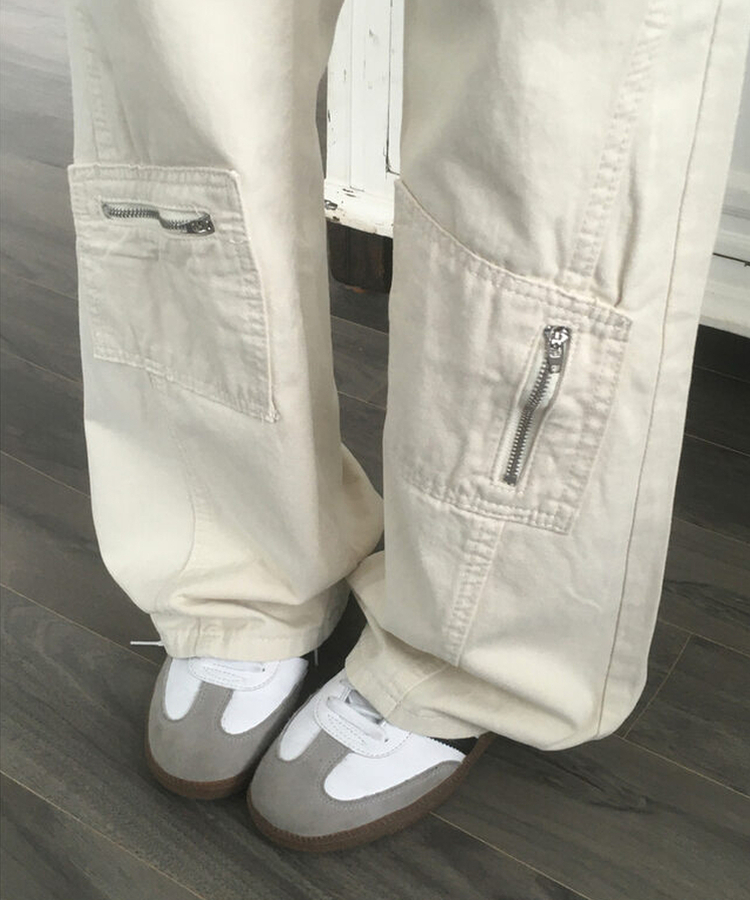 不撞款!!型格多口袋喇叭褲