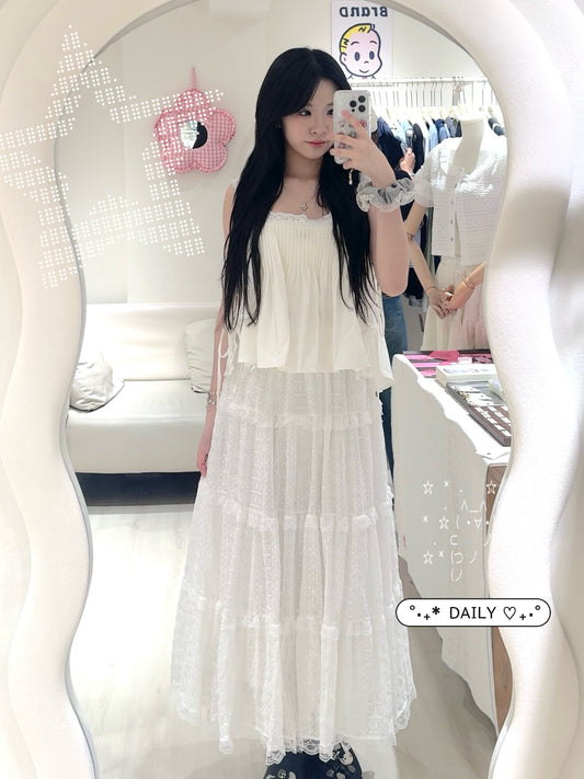 LIZ同款!!側綁帶縷空背心