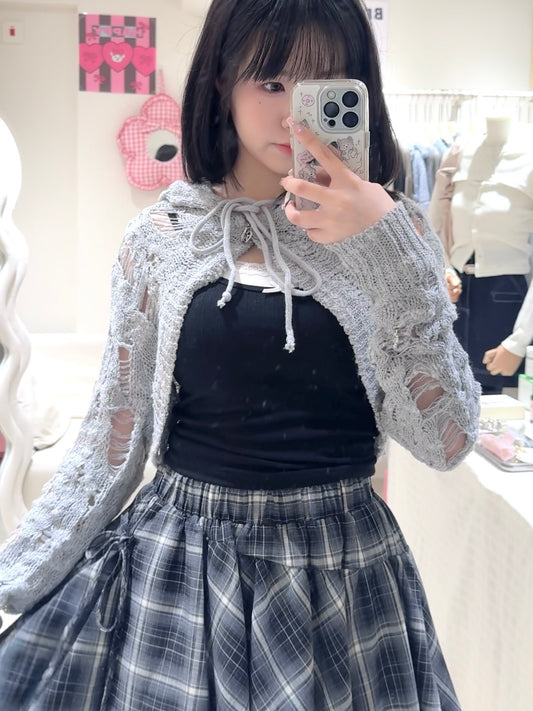 型格破爛感短外套