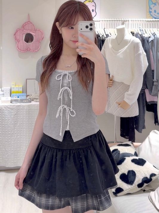 店主自留✨格仔掛頸綁帶上衣