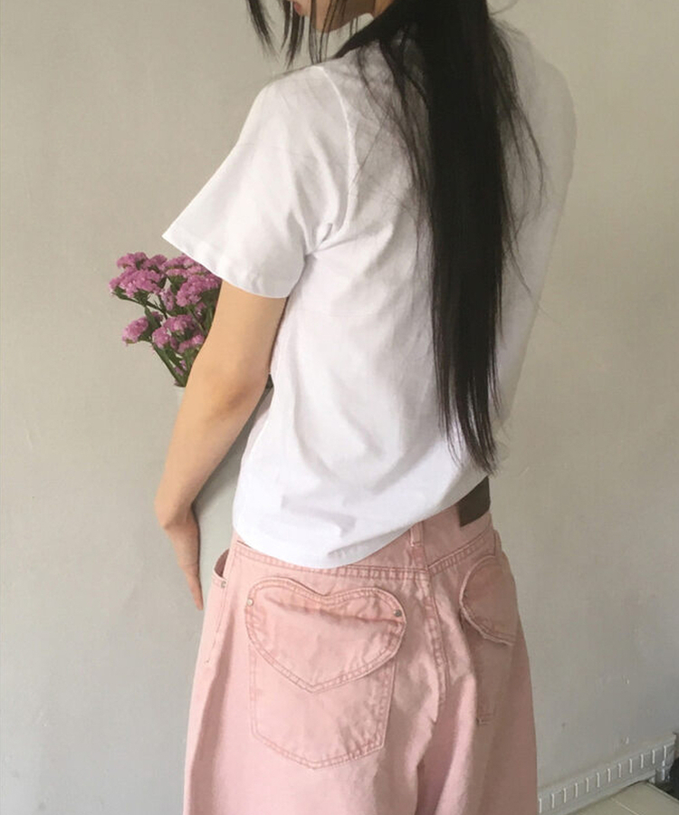 USA復古布貼短袖tee
